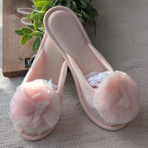 Madye's Glamour Scuffs Pastel Pink Washable Women's Slippers